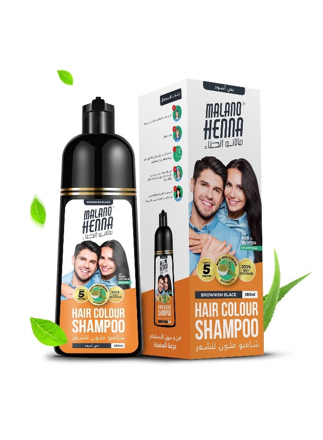 BSY Malano Henna Hair Color Brownish Black – 180Ml - Image 1