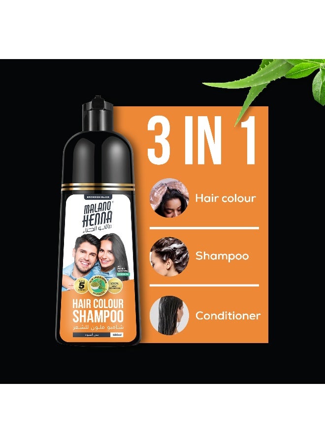 BSY Malano Henna Hair Color Brownish Black – 180Ml - Image 4