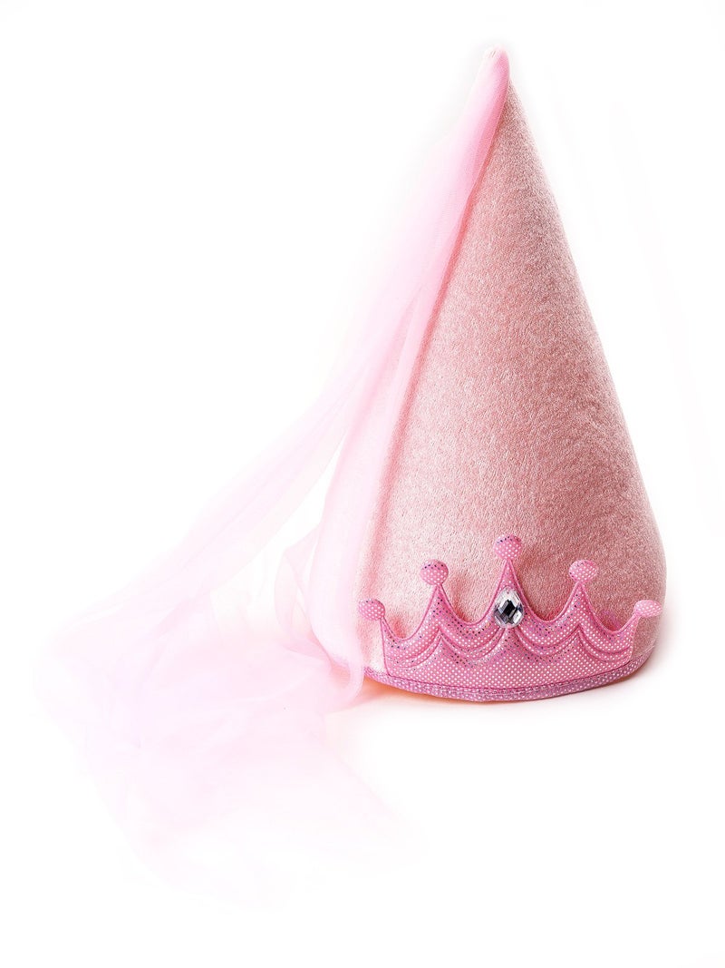 Little Adventures Princess Cone Hats for Girls Pink