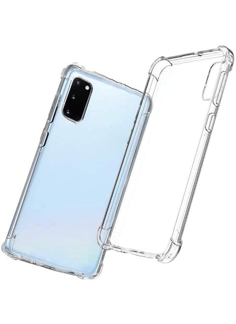 Zege for Samsung Galaxy S20 clear silicone case soft TPU transparent clear anti scratch cover with reinforced shockproof bumper edge to edge corner protection for Samsung Galaxy S20