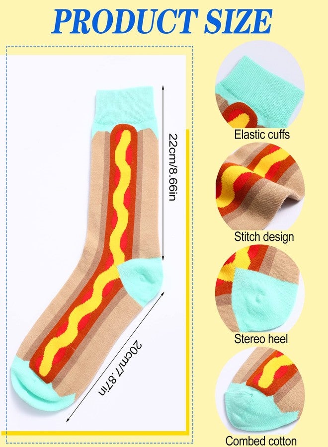 Vabean 36 Pairs Funny Men's Dress Socks Men's Novelty Crew Socks Cotton Dress Bulk Colorful Dress Set for Women Men(Abstract Pattern) - Image 4