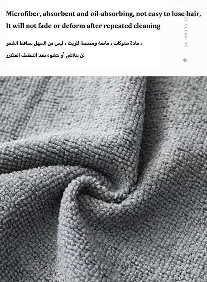 Microfiber Cleaning Cloth, 20 Pack Cleaning Towels Cleaning Rags, Lint-Free, Scratch & Lint Free，Ultra Absorbent Reusable Paper Towels for Home, Kitchen, Car, Garage or Shop, Microfiber Rags, 20 x 20 cm, Grey - Image 3