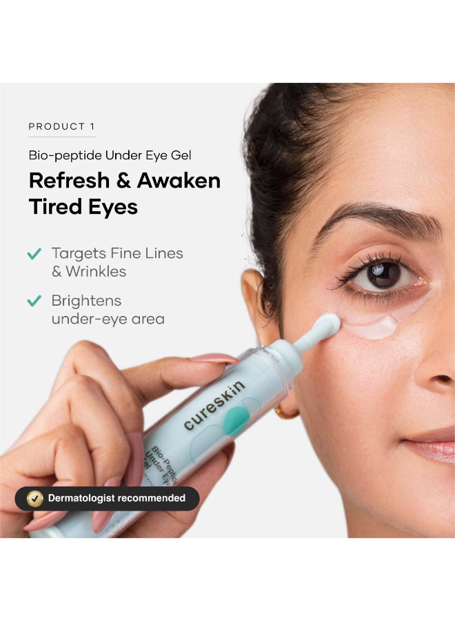 Cureskin مجموعة كيرسكن 3 في 1 لإشراقة البشرة جل تحت العين معزز الفيتامينات قناع ديتان جل الترطيب - Image 4