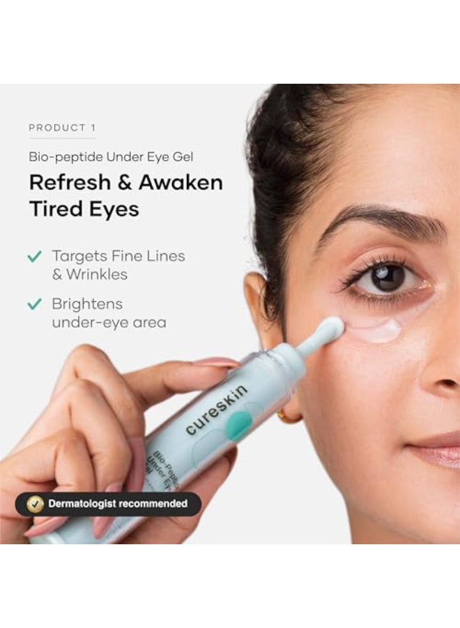 Cureskin مجموعة كيرسكن 3 في 1 لإشراقة البشرة جل تحت العين معزز الفيتامينات قناع ديتان جل الترطيب - Image 3