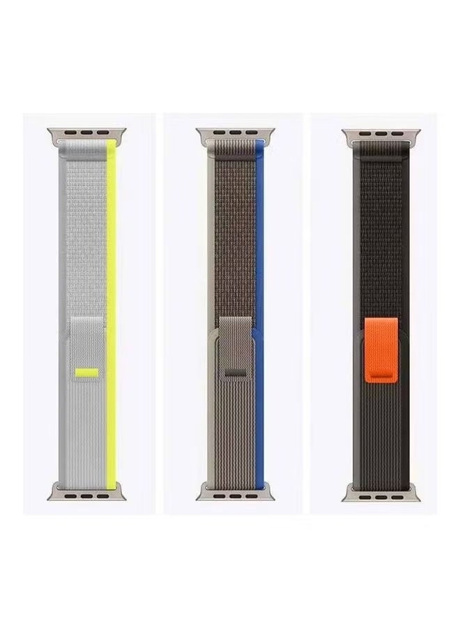 3Pack for Apple Watch Trail Band 49mm 45mm 44mm 42mm Nylon Woven Sport Strap for iWatch Series Ultra/8/7/SE/6/5/4/3/2/1 Multicolor - Image 2