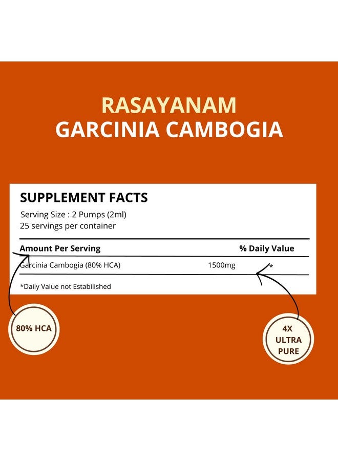 Rasayanam Garcinia Cambogia 1500mg PACK OF 2 (50 ml sugar-free mango Flavour)| Weight Management for Men & Women | 4X Concentrated Liquid formulation - Image 2