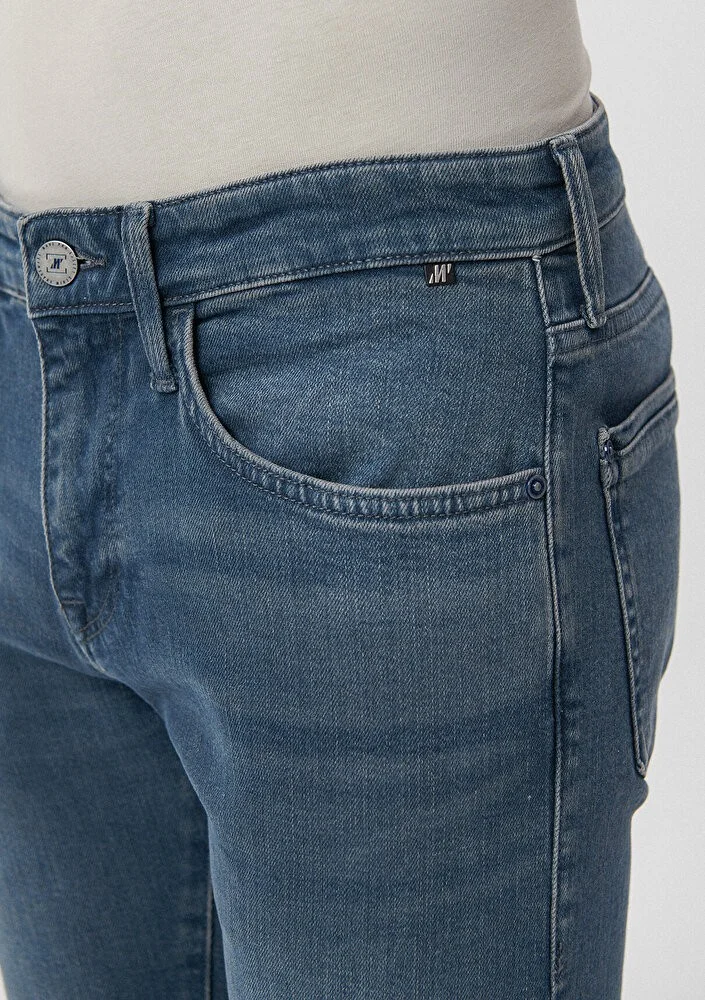 مافي Blue Men's James Smoky Green Blue Pro Jeans 0042485214