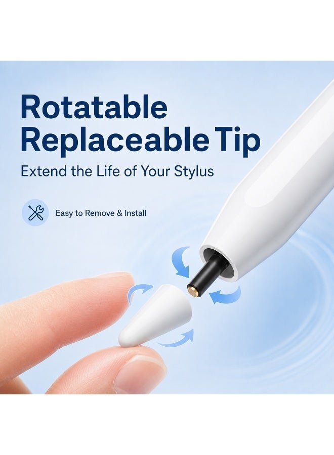 Smart Stylus | TYPE-C Charging | Replaceable Pen Tip | Compatible with iOS, Android, HarmonyOS - Image 4