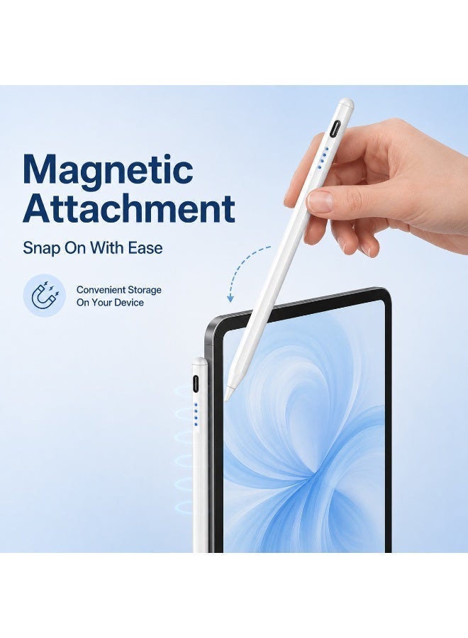 Smart Stylus | TYPE-C Charging | Replaceable Pen Tip | Compatible with iOS, Android, HarmonyOS - Image 2