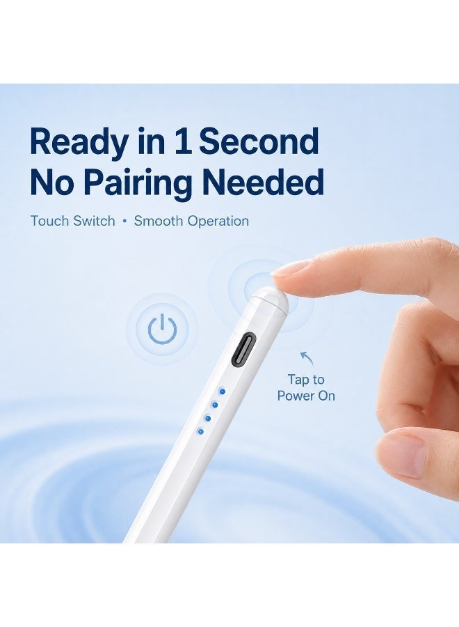 Smart Stylus | TYPE-C Charging | Replaceable Pen Tip | Compatible with iOS, Android, HarmonyOS - Image 3