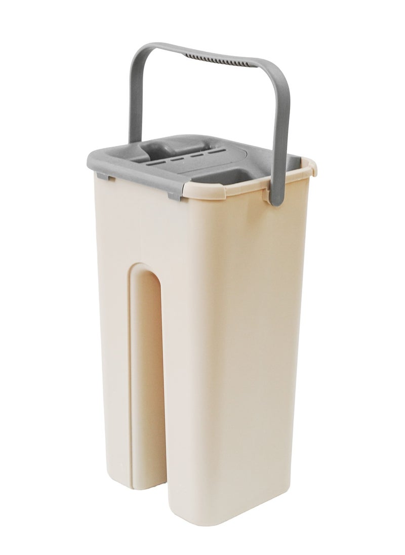 Mop and Bucket with Wringer Set, Hands-Free Flat Floor Mop and Bucket Included, Wet and Dry Use, Home Floor Cleaning System for All Floor Types and