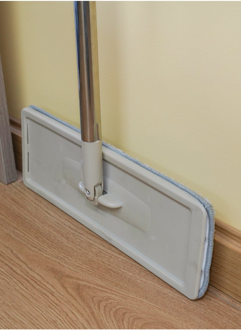 Mop and Bucket with Wringer Set, Hands-Free Flat Floor Mop and Bucket Included, Wet and Dry Use, Home Floor Cleaning System for All Floor Types and