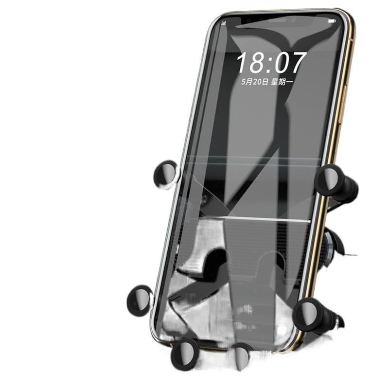 Secure Grip Car Phone Holder with Riding Mount for Riding and Navigation for Universal Fit Black finish - Image 4