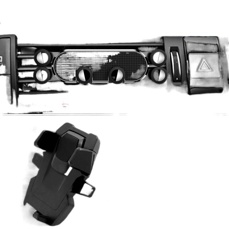 Secure Grip Car Phone Holder with Riding Mount for Riding and Navigation for Universal Fit Black finish - Image 3