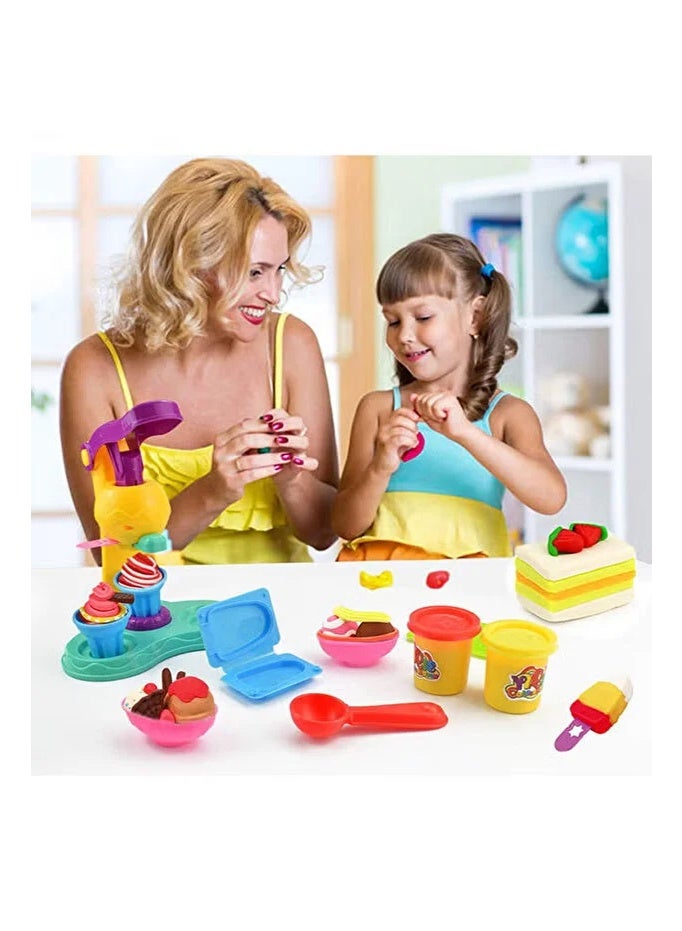 YiQis Ice Cream Double Twister, Ice Cream Play Set for Kids - Image 4