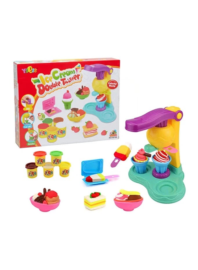 YiQis Ice Cream Double Twister, Ice Cream Play Set for Kids - Image 1