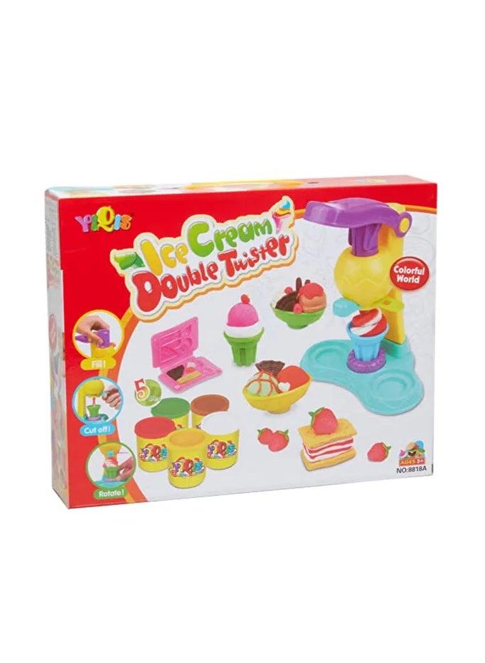 YiQis Ice Cream Double Twister, Ice Cream Play Set for Kids - Image 3
