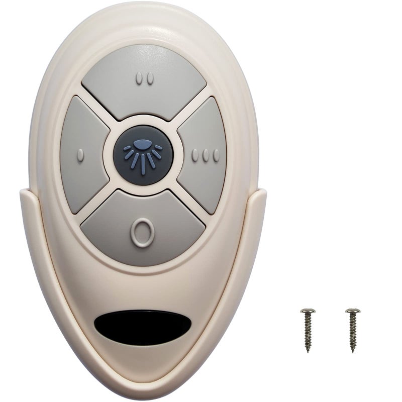 35T1 Replacement for Harbor Breeze Allen Roth Ceiling Fan Remote Control w 3Speed Light Dimmer Learn Key 3039MHz Replace for FAN53T KUJCE9603 L3HFAN35T 35T L3HFAN35T1 FAN35T1 Remote Only