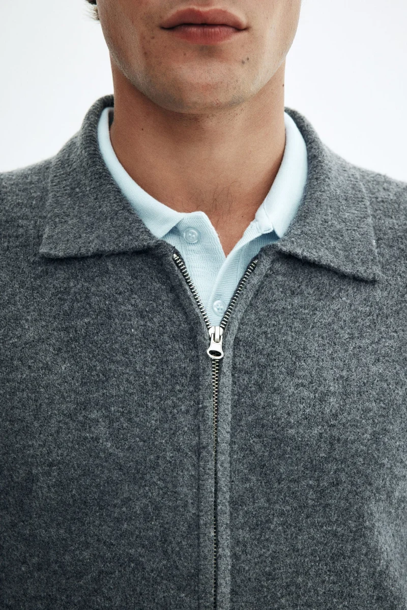 H&M  Regular Fit Collared cardigan for Men | Best Price UAE