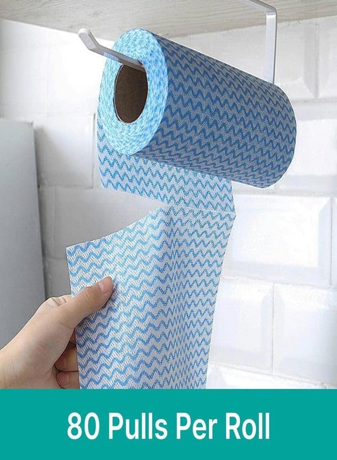 MagicMonk Non-Woven Reusable Kitchen Towel Roll - Soft, Highly Absorbent Kitchen Tissue Roll for Cleaning, Multipurpose Use (Pack of 2, 80 Pulls Per Roll, 160 Sheets) - Image 4