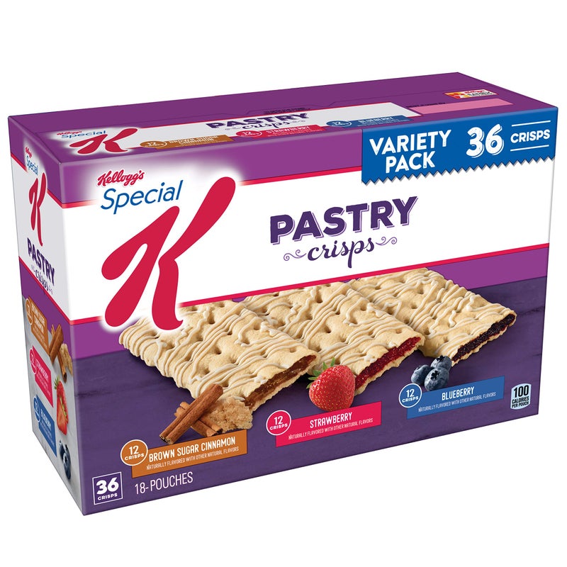 SPECIAL K Kelloggs Special K Pastry Crisps Variety Pack 15.84 oz Box, 36 Crisps (1 Pack) - Image 1