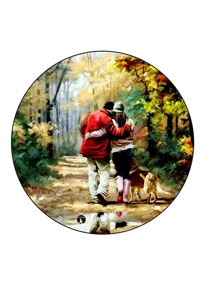 RKN Man And A Woman Printed Mouse Pad  Multicolour
