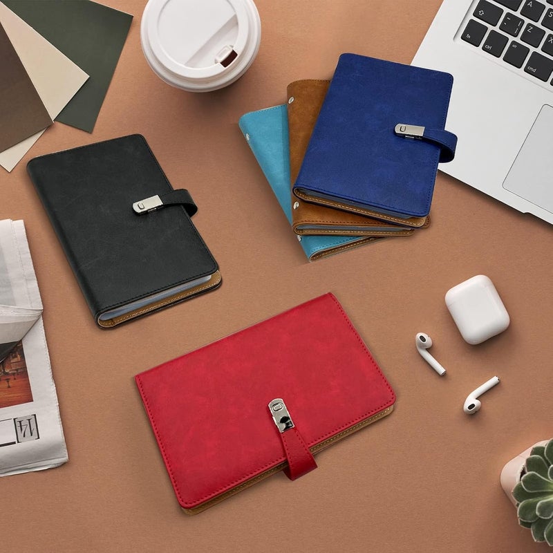 إكسفور حامل بطاقات العمل، منظم بطاقات ائتمانية بـ 108 فتحة، محفظة جلدية لبطاقات الائتمان وبطاقات كبار الشخصيات، دفتر بطاقات عمل مع غلاف بلاستيكي، منظم بطاقات العمل، بني - Image 5