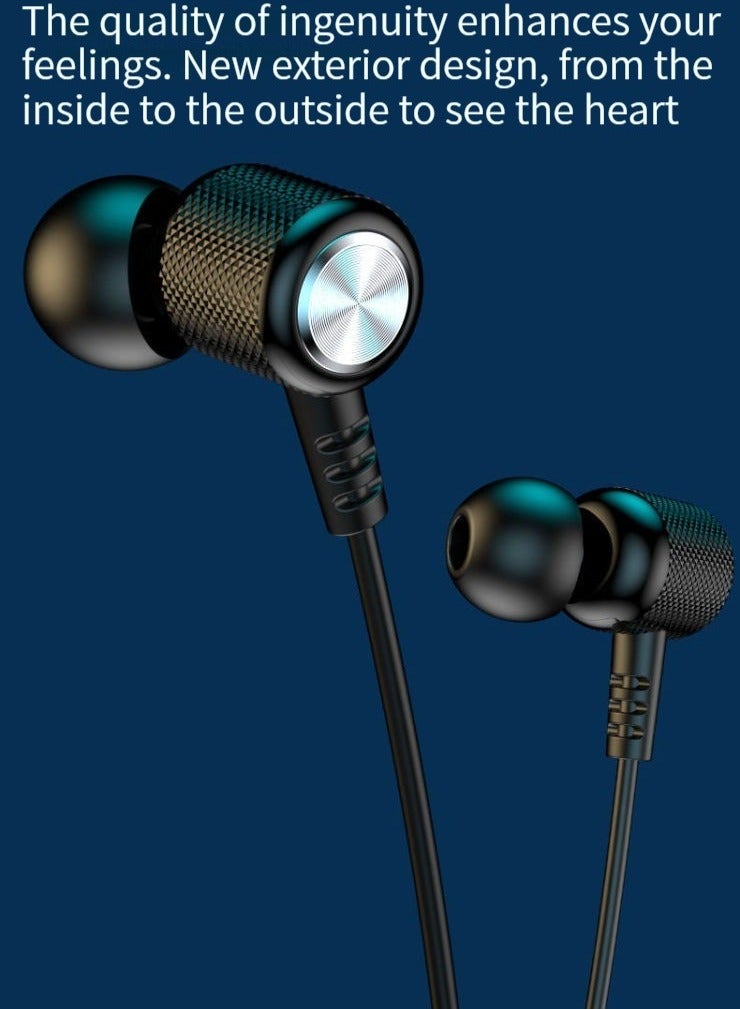 New Bluetooth wireless headset hanging neck sports binaural in-ear neck hanging ultra-long standby life wireless Bluetooth headset black - Image 4