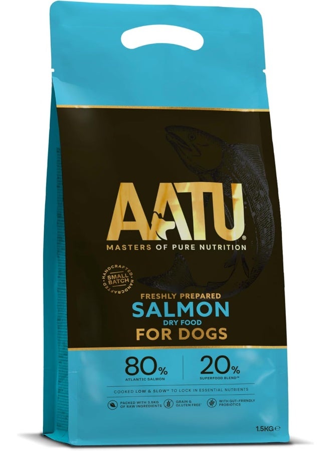 AATU 80/20 Complete Dry Dog Food, Salmon 1.5kg - Dry Food Alternative to Raw Feeding, High Protein. No Nasties, No Fillers. - Image 2