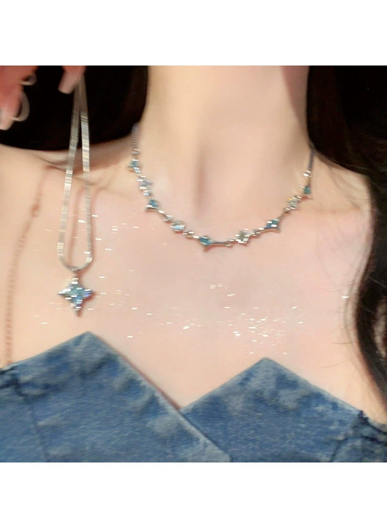 Goolsky Layered 4-Point Star Necklace for Women | Trendy Hip-Hop Choker | Ins Style Statement Jewelry  - Image 2