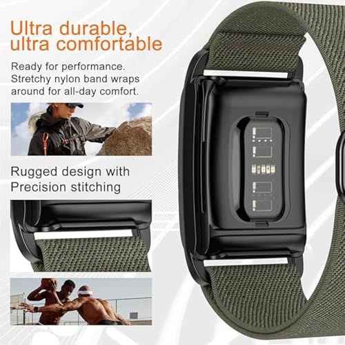 Tech Trendz TechTrendz Solo Loop Replacement Strap For Whoop 4.0, Adjustable soft sport Naylon Elestic Bands, Durable Sleep,Wearable Halth,Fitness & Activity Tracker (Device Not Included) (Army Green) - Image 3