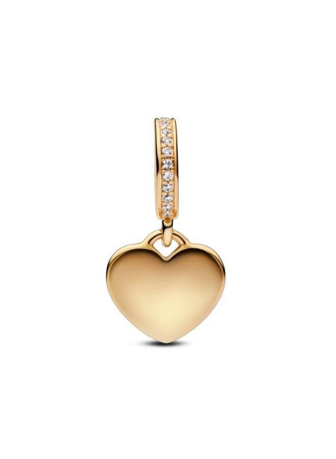 PANDORA Engravable Heart Tag Dangle Charm - Image 2