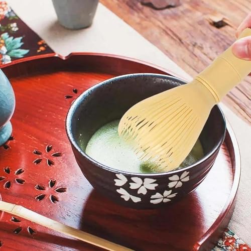 CALANDIS® Japanese Matcha Whisk Matcha Stirrer Tea Powder Whisk for Tea Room Household Yellow | Tea | Food & Beverages - Image 5