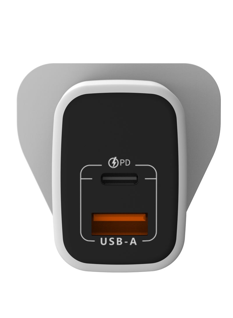 iOsuite 35W GaN Fast Wall Charger with USB-C PD u0026 USB-A QC, Dual Port Home Power Adapter Compatible with iPhone 16/15, iPad, Samsung Galaxy, Pixel u0026 Android Devices – RY-U35D-AC - Image 3