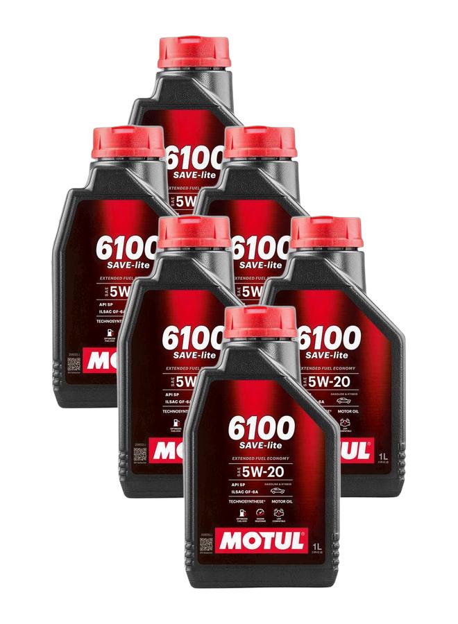 موتول زيت محرك صناعي ‎6100 SAVE-lite I 5W-20‎ سعة 1 لتر – مستورد من أوروبا (عبوة من 6 قطع) - Image 1