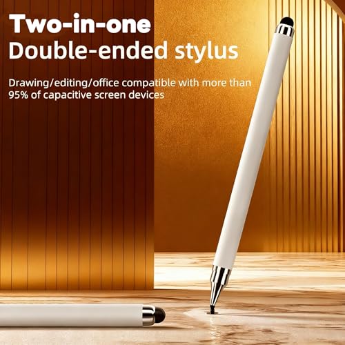 Rgar 4pcs Stylus+6 Silicone Pen Clip,Pencil Holder for iPhone/ipad iOS/Android 15/14 Table,Compatible with Samsung A11+/A11/A9/A8/Fire Max 11/10/8 All Capacitive Touch Screen (colors4+6Pen Holder) - Image 3