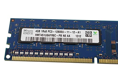 Hynix 4GB PC3-12800U DDR3-1600 1RX8 Non-ECC UDIMM Memory HMT451U6AFR8C-PB - Image 3