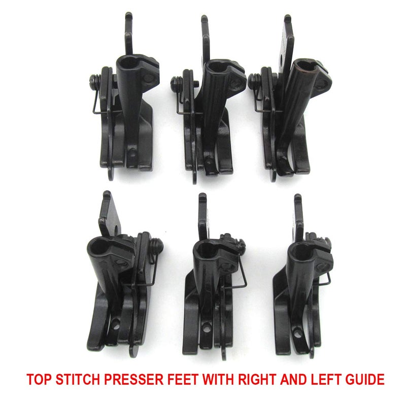 CKPSMS Brand - Compatible with/Replacement for JUKI brand DNU-1541 Singer brand CONSEW brand 206RB 225 226 226R 6Sets Walking FEET with Right Left Edge #KP-WF6 (S585R 1/8 3/16 1/4+S585L 1/8 3/16 1/4) - Image 3