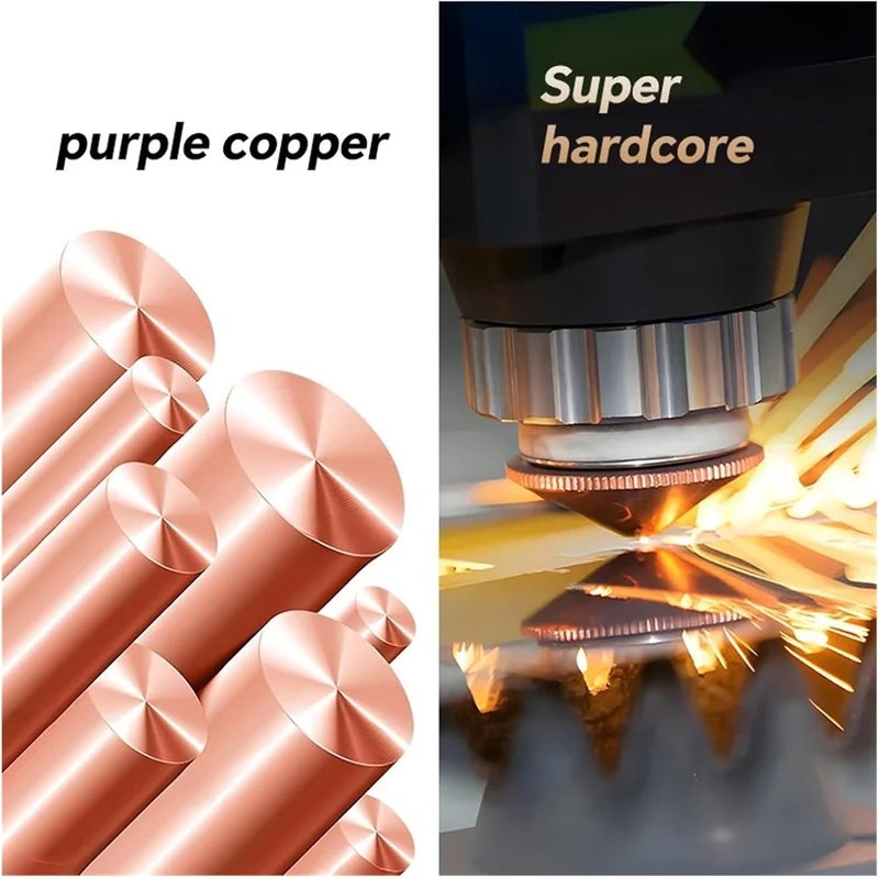 Laser Cutting Nozzle，Laser Nozzel Ceramic Coated D28 M11 Single Double Chromed Fiber 0.8-6.0mm Nozzles Welding(Type a D28 Double,2.0mm) - Image 5