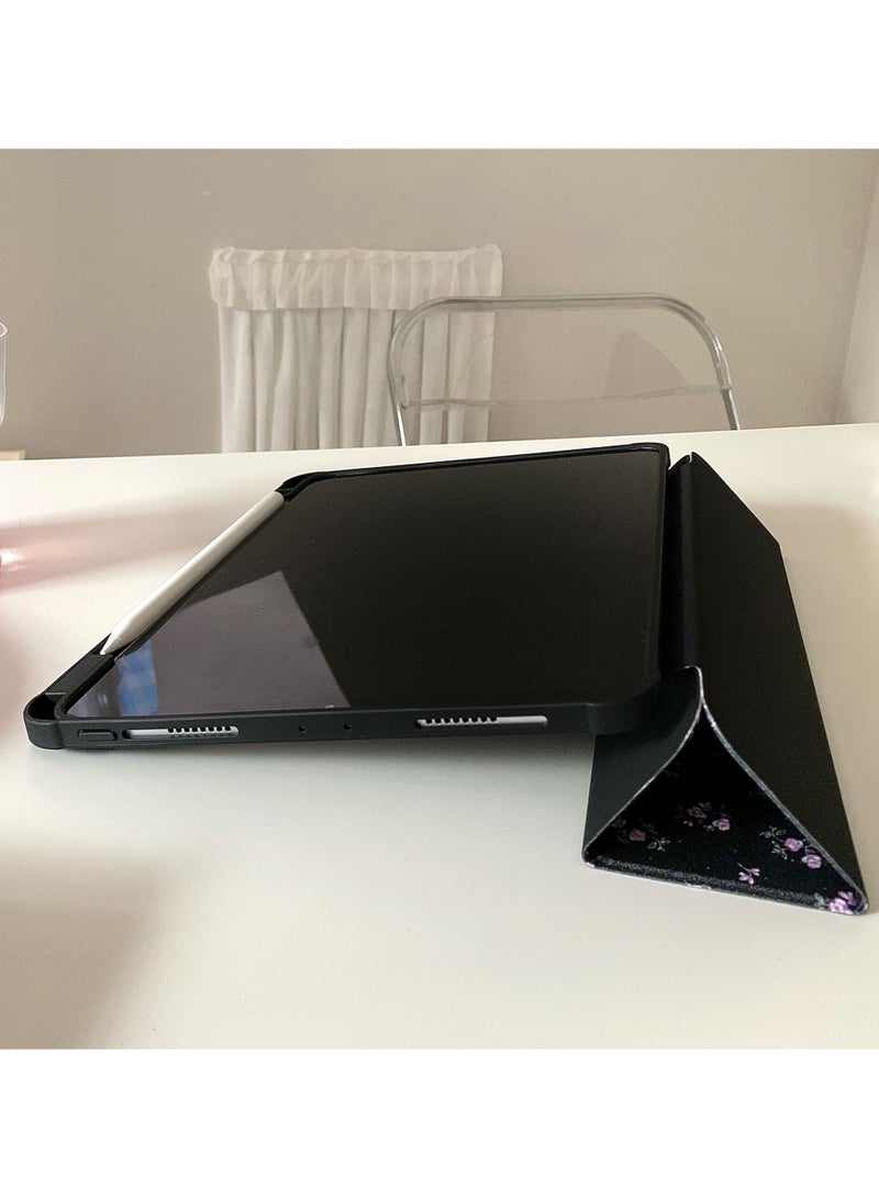 عام “غطاء لآيباد إير 2024 (13 بوصة)، غطاء للجهاز اللوحي مع حامل ثلاثي الطي + حامل قلم + وظيفة الإيقاظ/السكون التلقائي + غطاء خلفي ناعم للأطفال من TPU” - Image 5