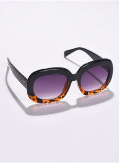 Haute Sauce Purple Lens Black Wayfarer Sunglasses  - Image 1