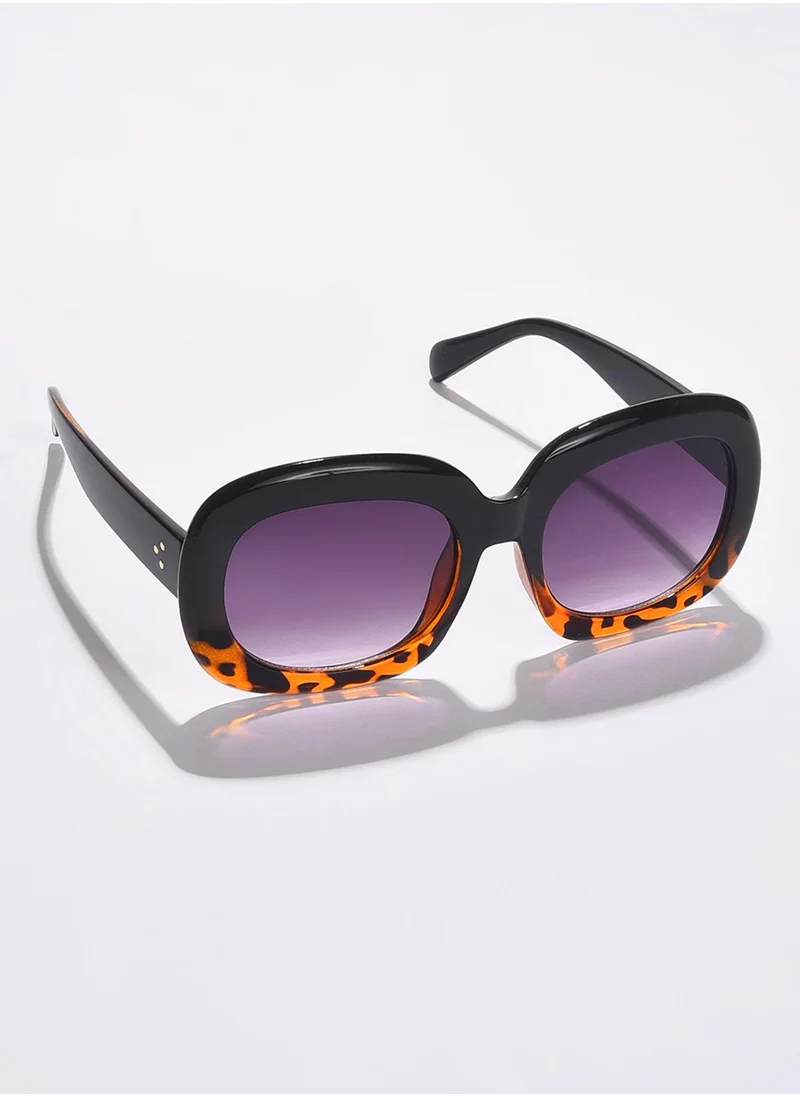 صوص هاوت Purple Lens Black Wayfarer Sunglasses