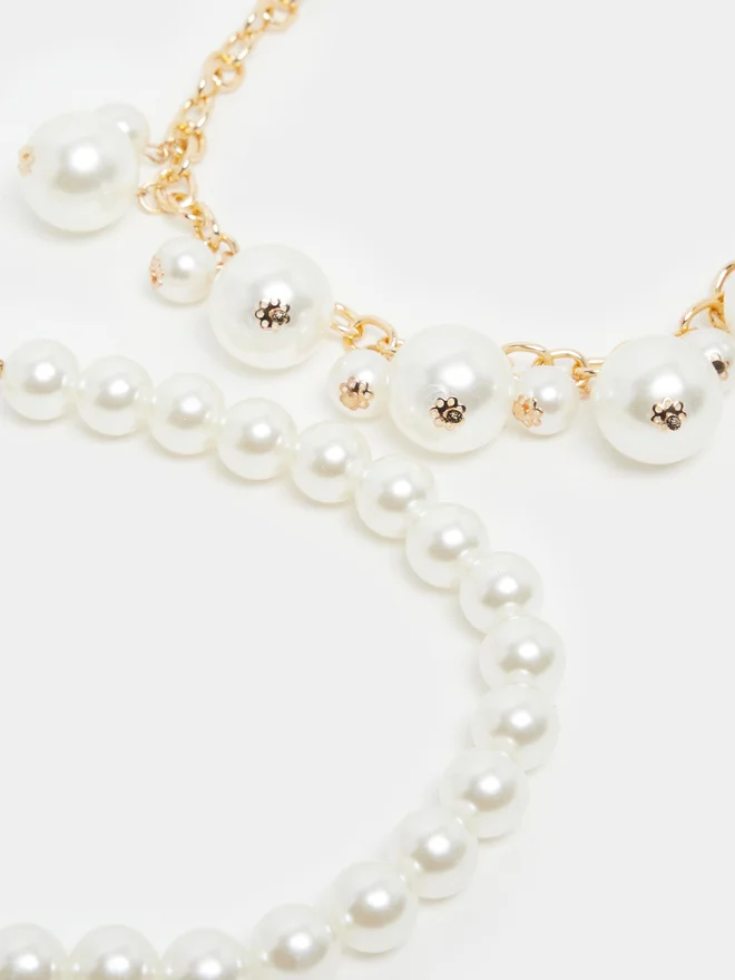 Styli Styli Set of 2 - Faux Pearl Beaded Necklace