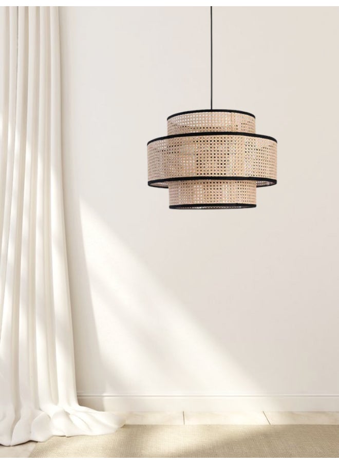 tbshomelamp Rattan-Boho Celling Lighting Beige  40x45 cm 