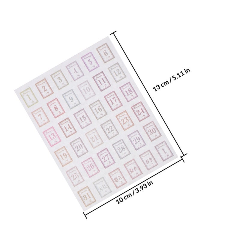 Monthly Planner Tabs, Adhesive Notebooks for Daily Calendar Stickers, Journal Labels - Image 2