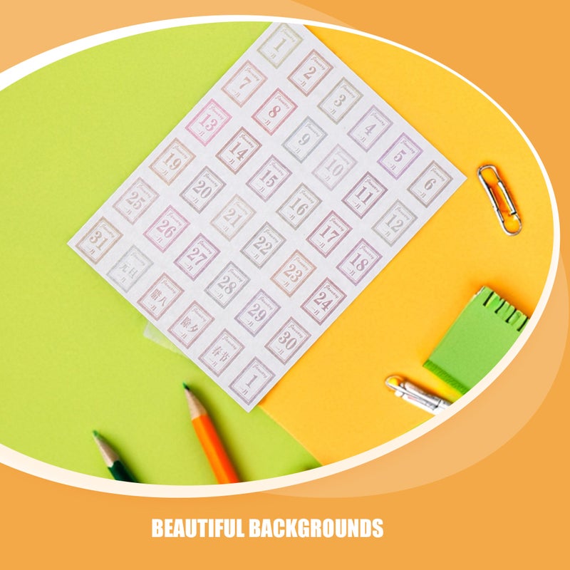 Monthly Planner Tabs, Adhesive Notebooks for Daily Calendar Stickers, Journal Labels - Image 4