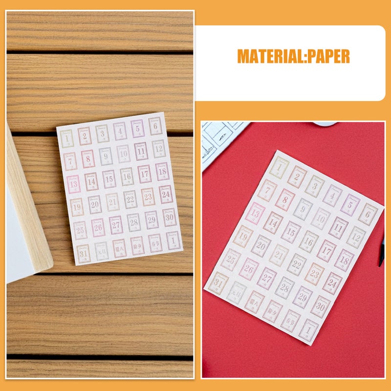 Monthly Planner Tabs, Adhesive Notebooks for Daily Calendar Stickers, Journal Labels - Image 5