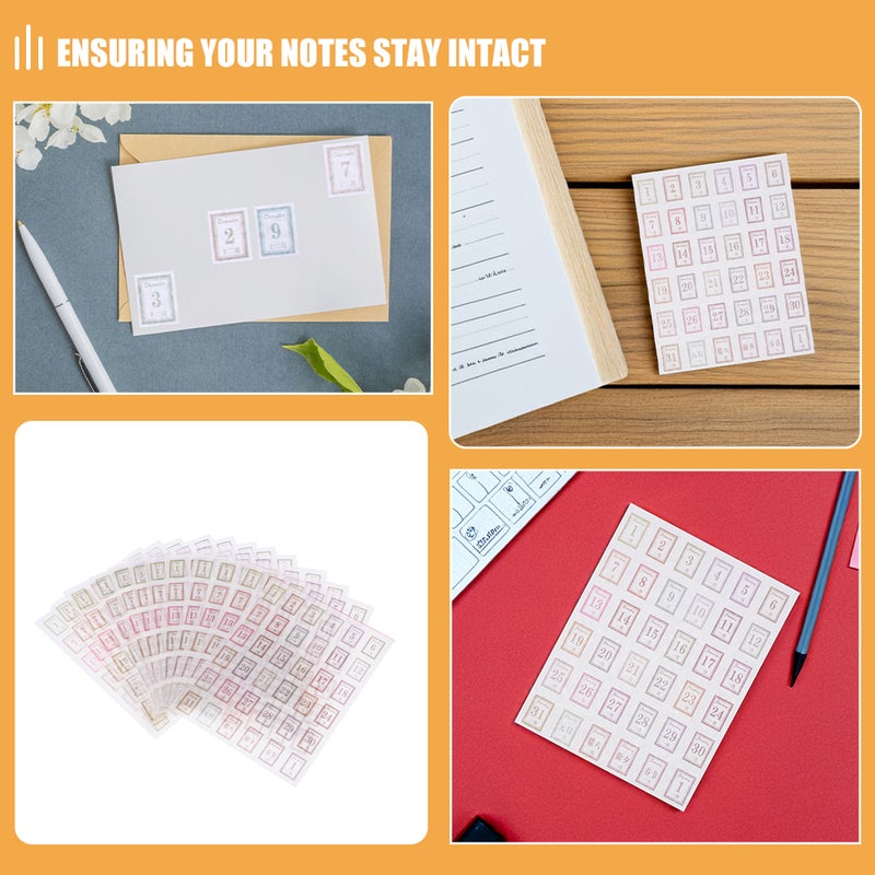 Monthly Planner Tabs, Adhesive Notebooks for Daily Calendar Stickers, Journal Labels - Image 3