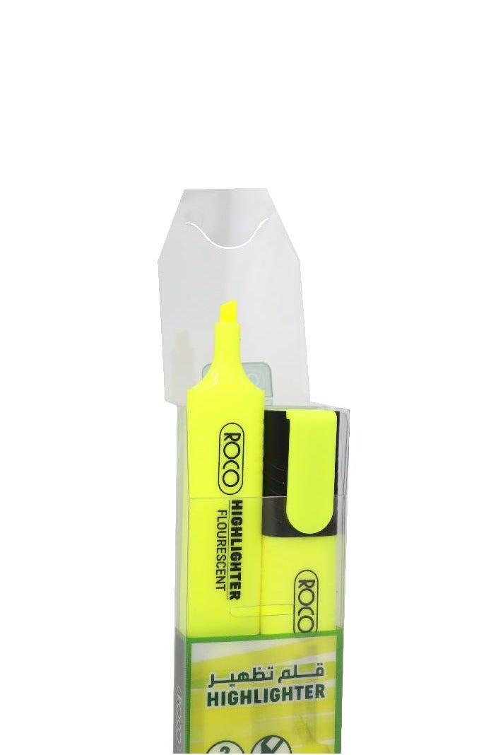 روكو 120 قلم تمييز 1.2 - 5 مم طرف مشطوف أصفر - Image 2