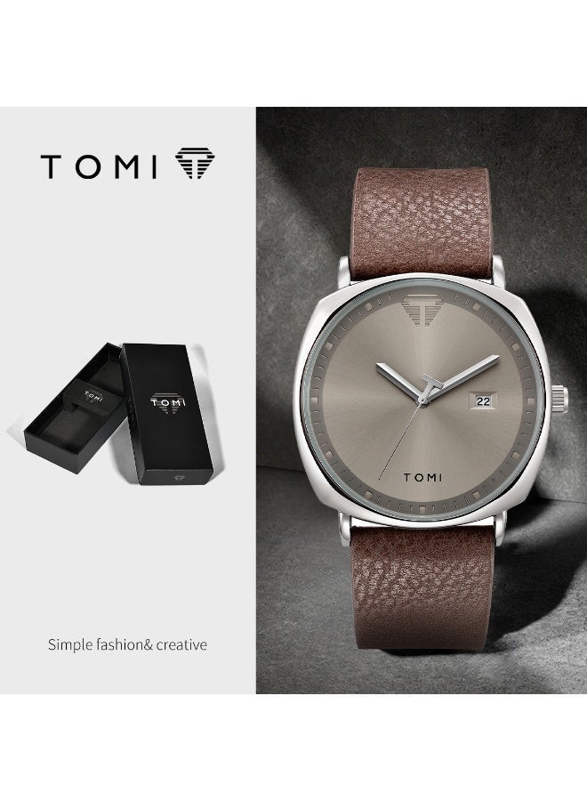 TOMI Unisex Fashion Quartz Watch - Trendy Minimalist Design for Men & Women | Casual Creative Timepiece - Image 1